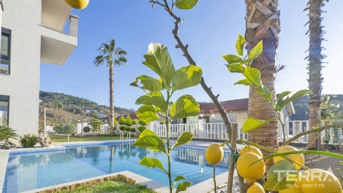 Large Detached Sea View Villas with Swimming Pool in Alanya Kargıcak - 54259