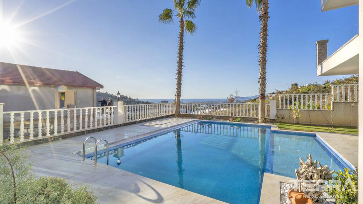 Large Detached Sea View Villas with Swimming Pool in Alanya Kargıcak - 54261