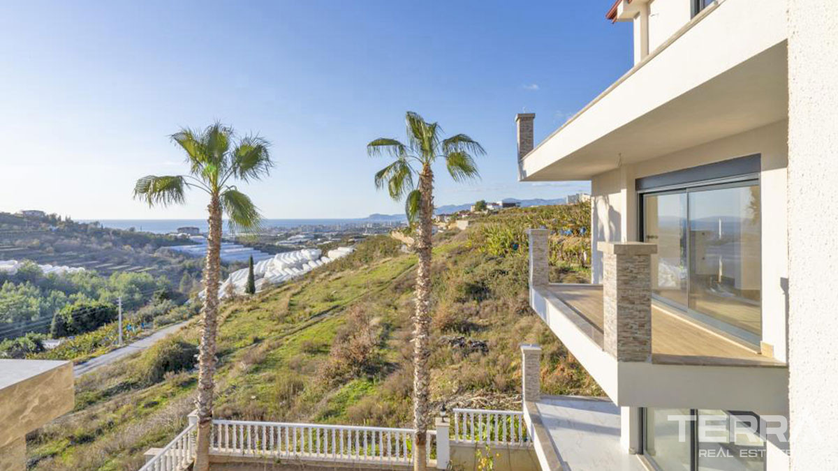Large Detached Sea View Villas with Swimming Pool in Alanya Kargıcak - 54262