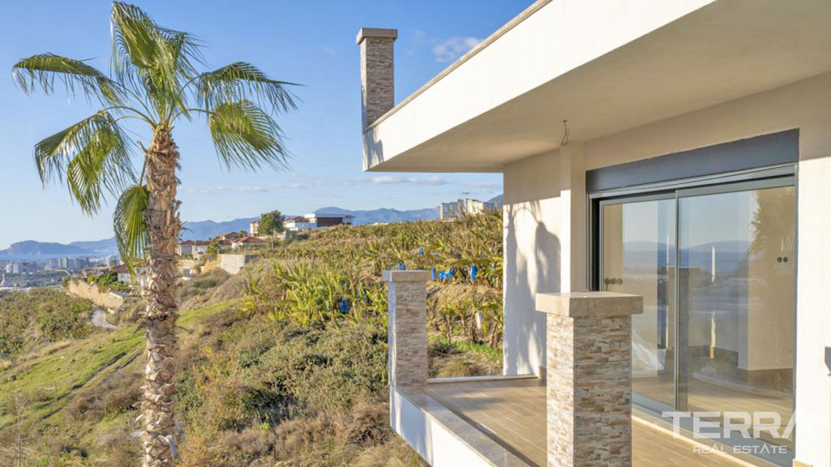 Large Detached Sea View Villas with Swimming Pool in Alanya Kargıcak - 54263