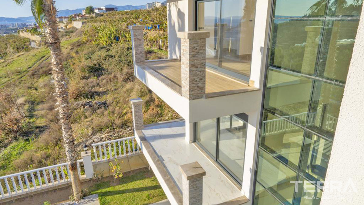 Large Detached Sea View Villas with Swimming Pool in Alanya Kargıcak - 54264