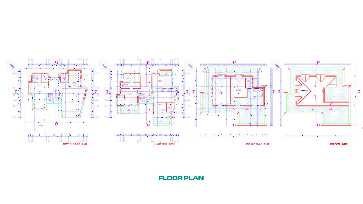 Large Detached Sea View Villas with Swimming Pool in Alanya Kargıcak - 54276
