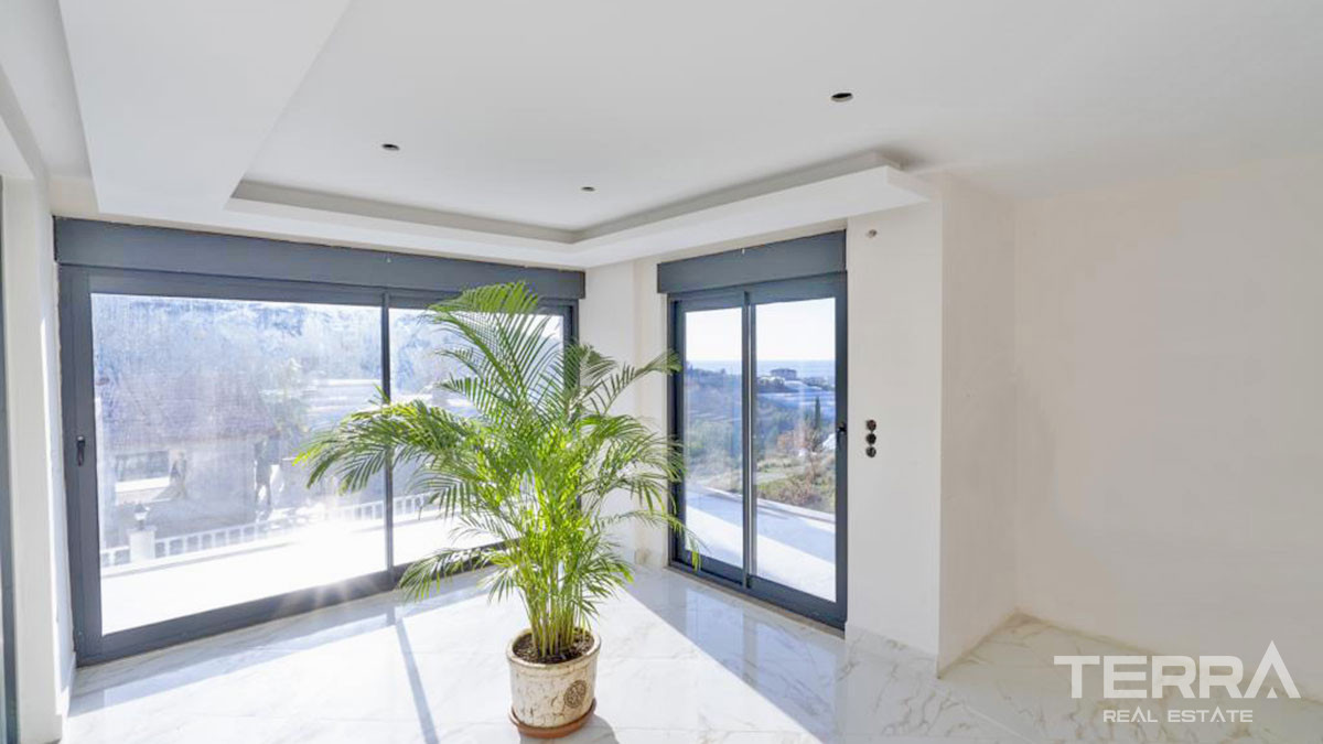 Large Detached Sea View Villas with Swimming Pool in Alanya Kargıcak - 54279