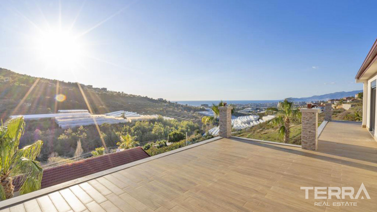 Large Detached Sea View Villas with Swimming Pool in Alanya Kargıcak - 54284