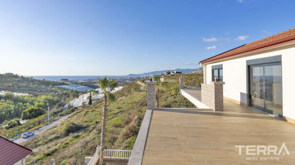 Large Detached Sea View Villas with Swimming Pool in Alanya Kargıcak - 54285
