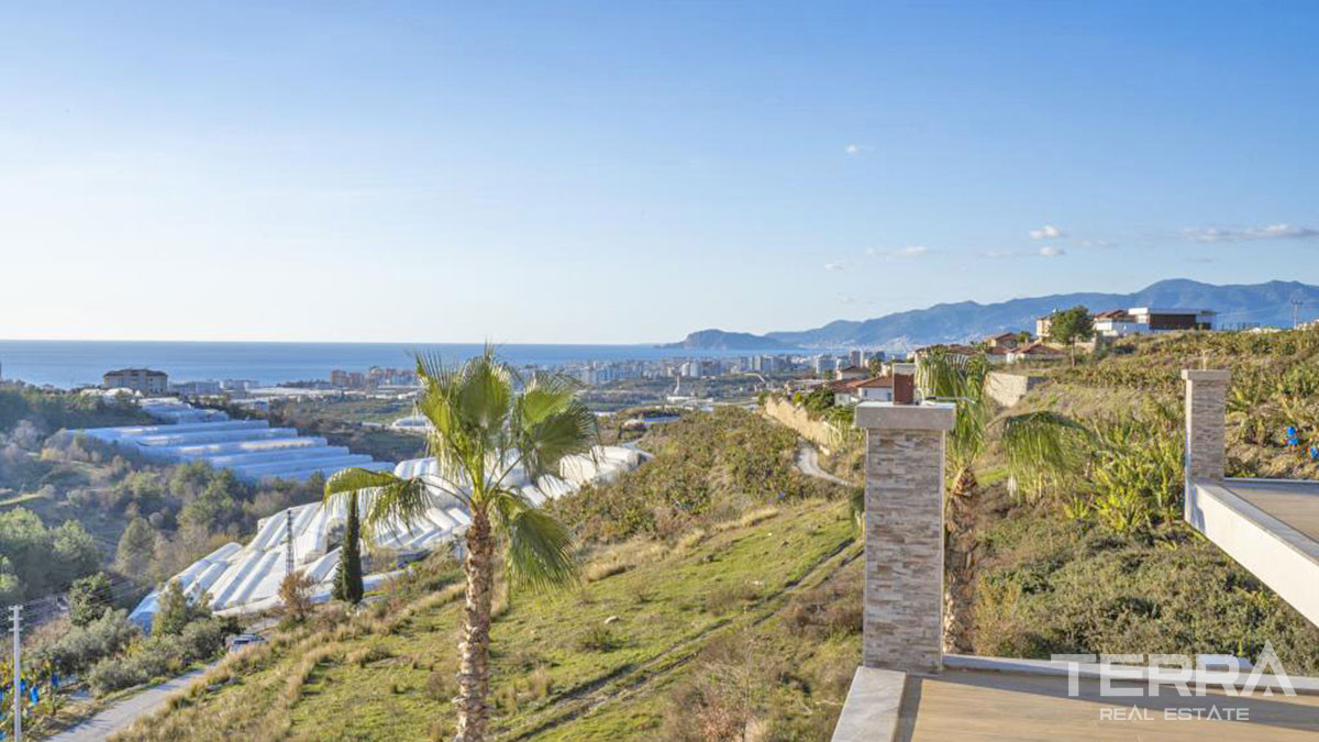 Large Detached Sea View Villas with Swimming Pool in Alanya Kargıcak - 54286