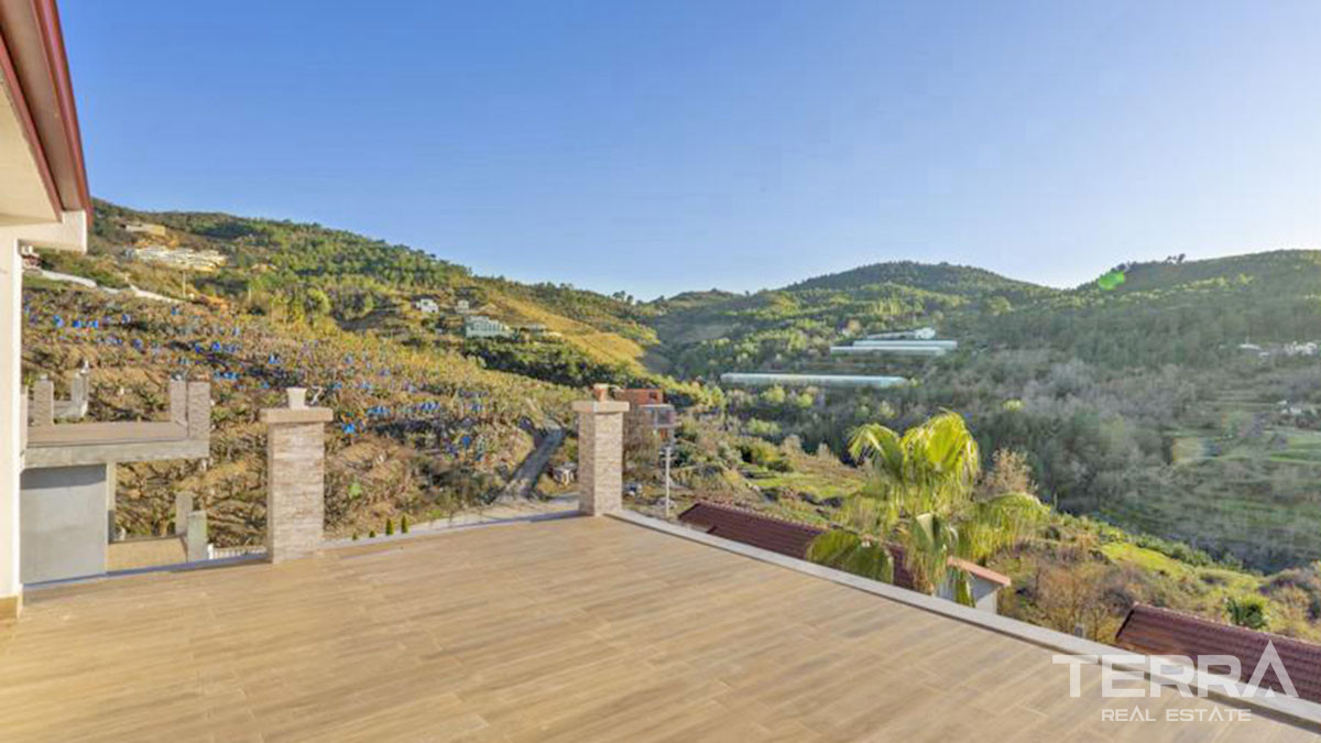 Large Detached Sea View Villas with Swimming Pool in Alanya Kargıcak - 54287