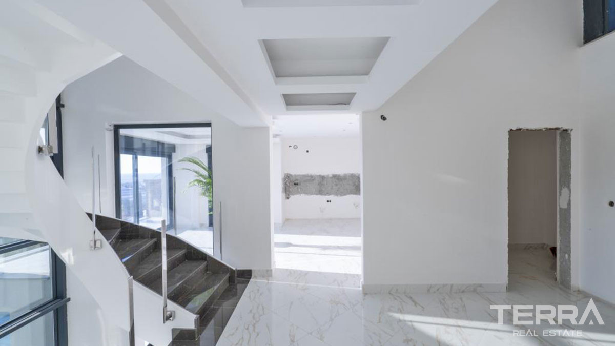 Large Detached Sea View Villas with Swimming Pool in Alanya Kargıcak - 54303