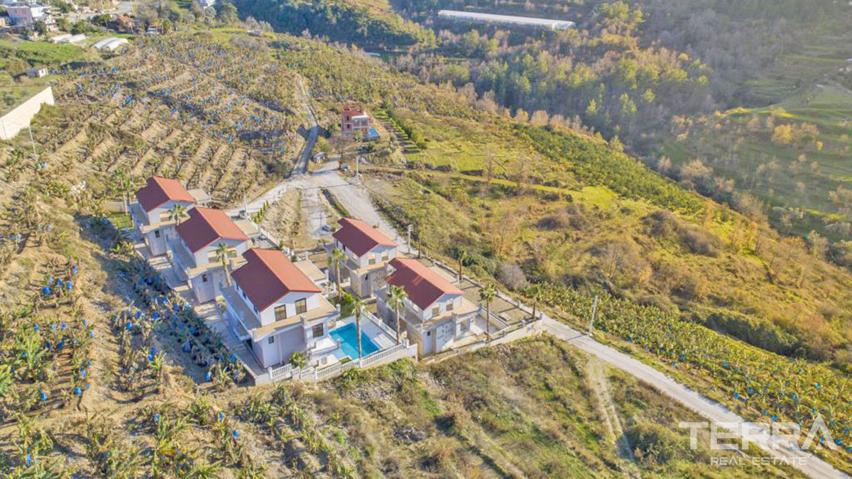 Large Detached Sea View Villas with Swimming Pool in Alanya Kargıcak - 54306