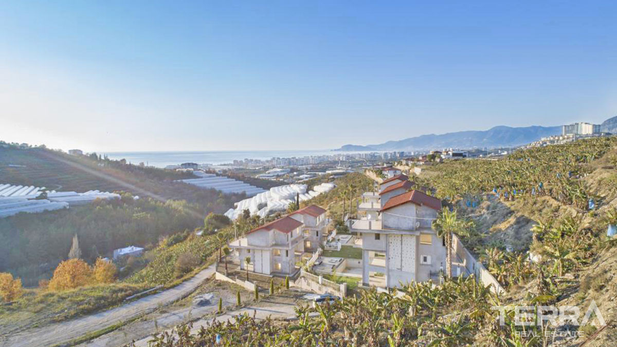 Large Detached Sea View Villas with Swimming Pool in Alanya Kargıcak - 54311