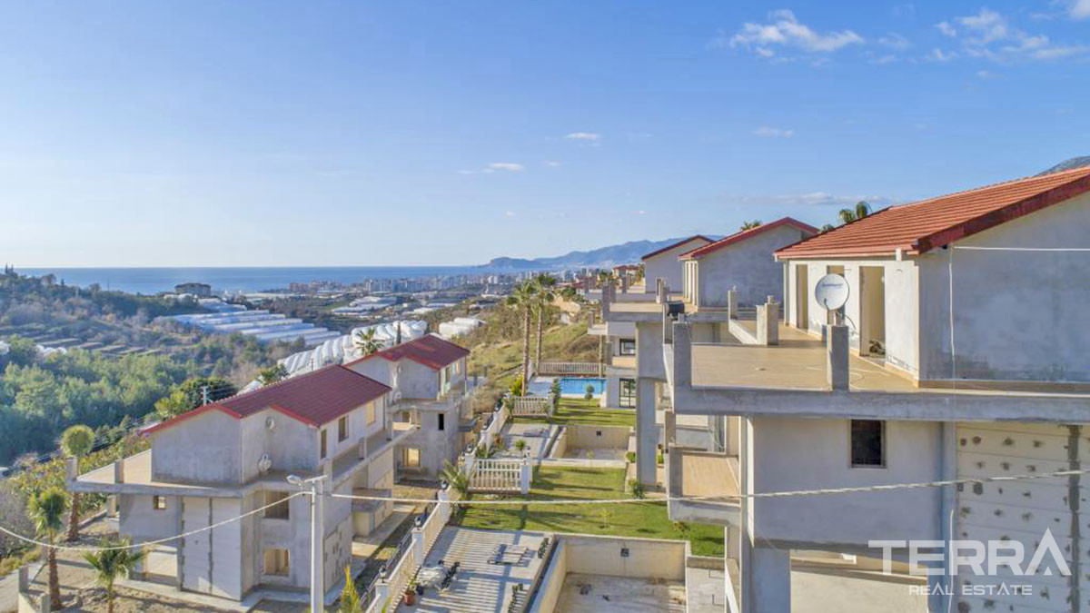 Large Detached Sea View Villas with Swimming Pool in Alanya Kargıcak - 54312