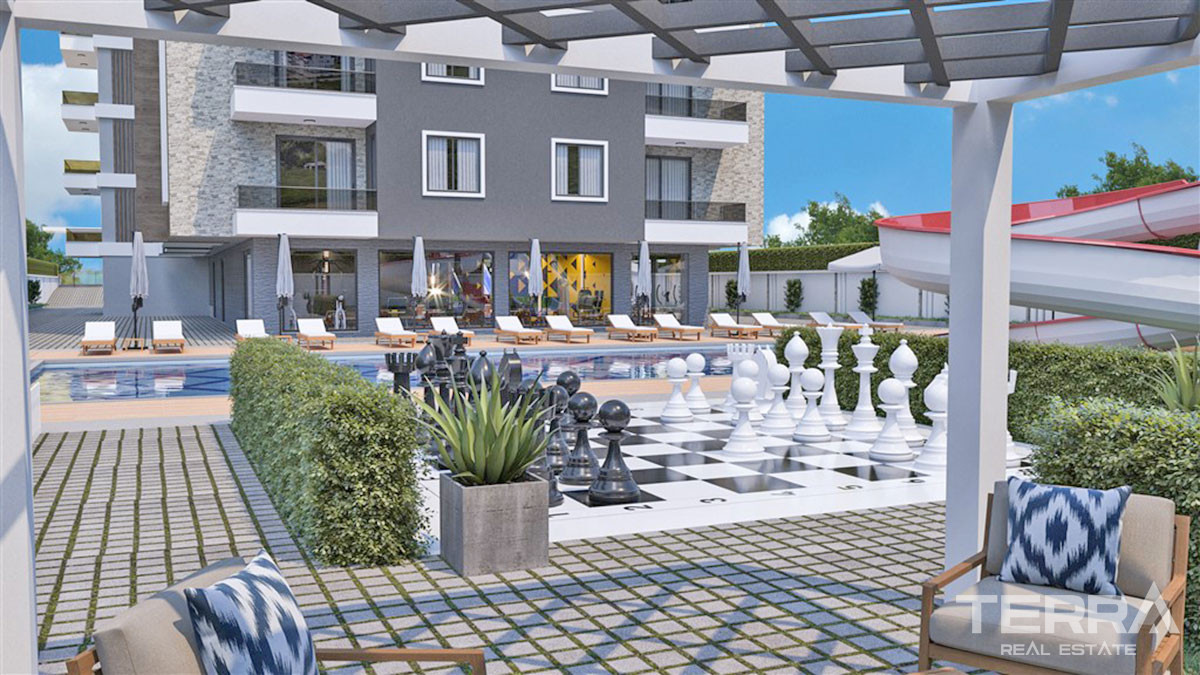 Appartements Pas Cher Avec Espaces Communs à Gazipaşa, Turquie - 54419