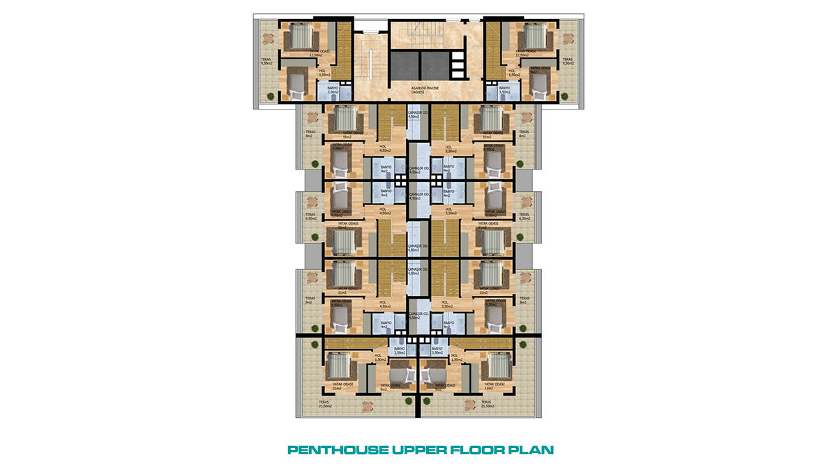 Appartements Pas Cher Avec Espaces Communs à Gazipaşa, Turquie - 54424