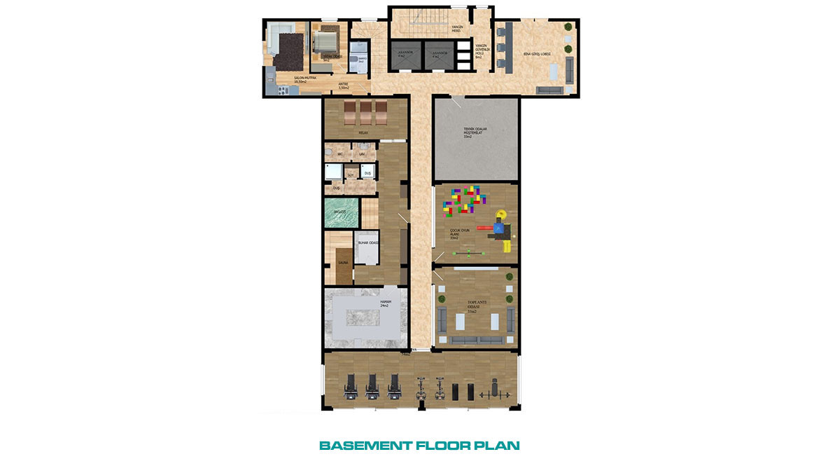 Appartements Pas Cher Avec Espaces Communs à Gazipaşa, Turquie - 54427