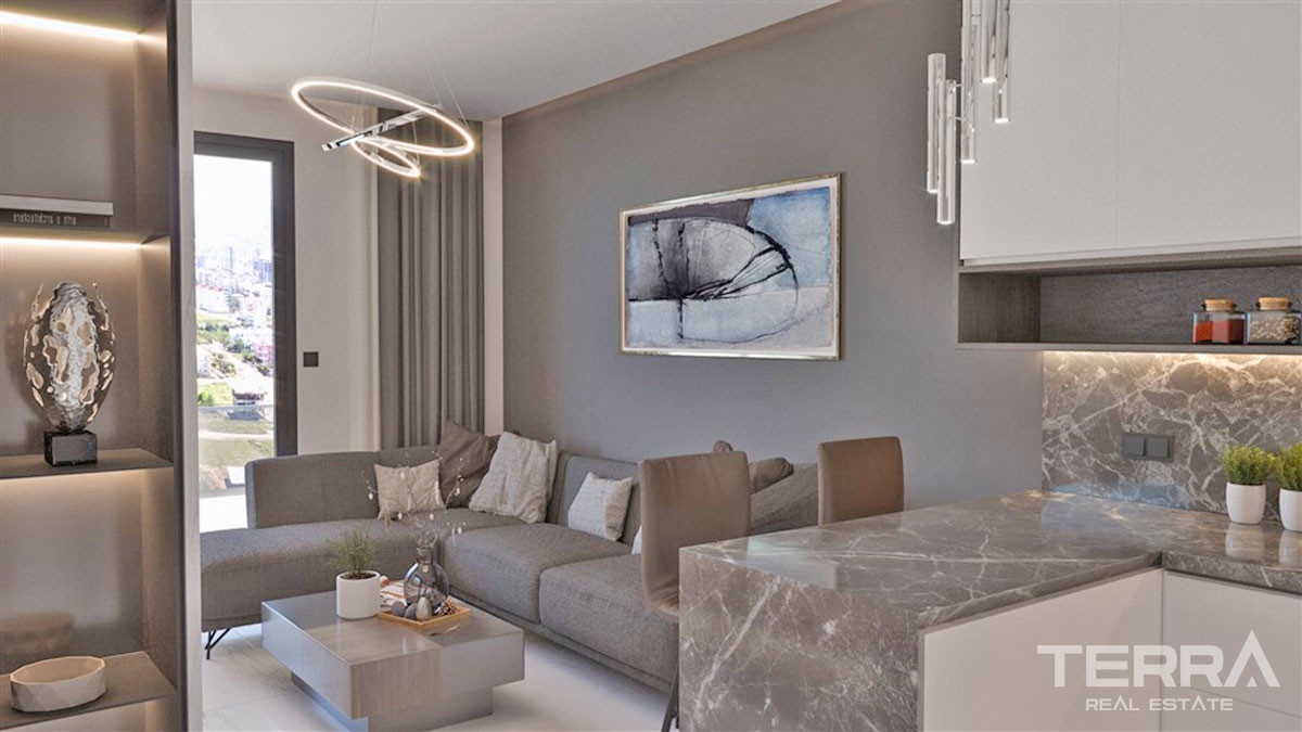 Appartements Pas Cher Avec Espaces Communs à Gazipaşa, Turquie - 54431