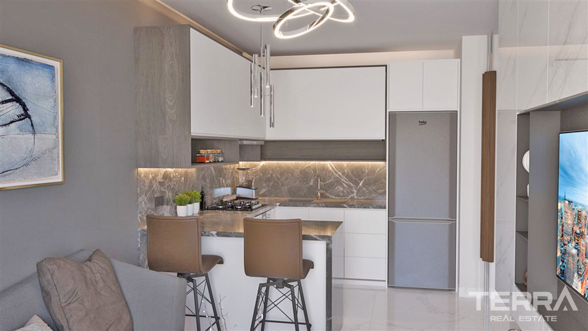 Appartements Pas Cher Avec Espaces Communs à Gazipaşa, Turquie - 54432