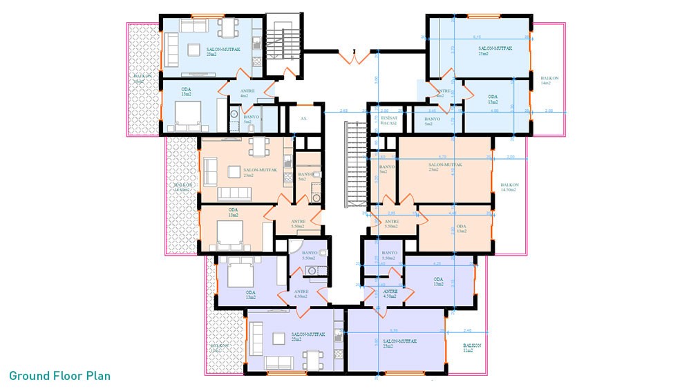 Apartments am Kleopatra-Strand in Alanya - 922