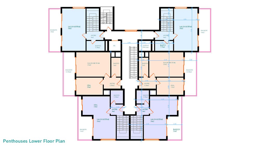 Apartments am Kleopatra-Strand in Alanya - 923