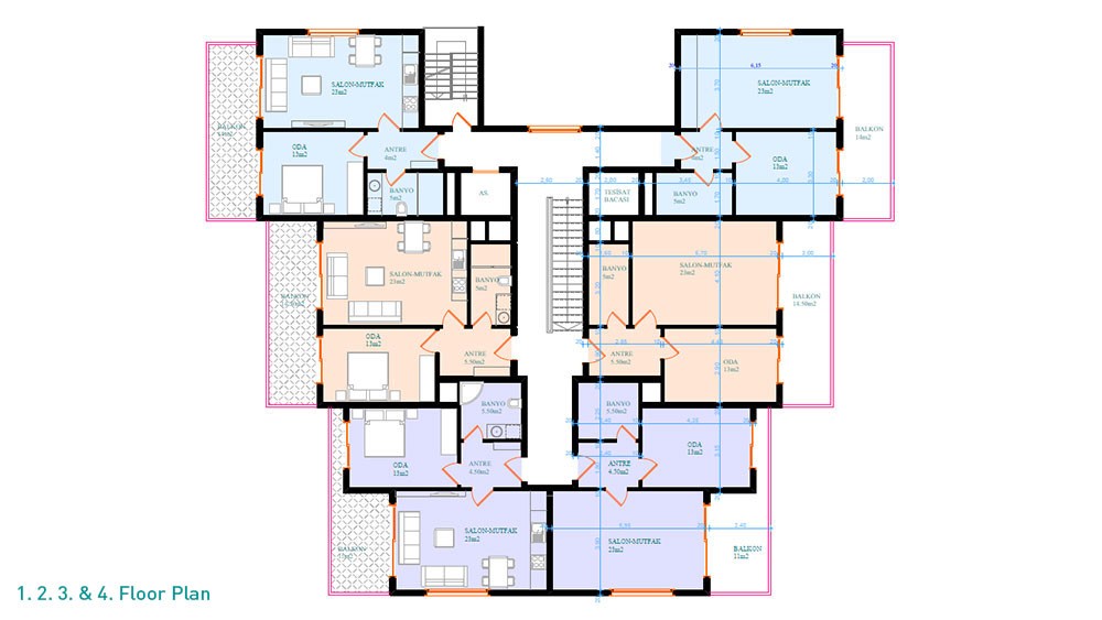 Apartments am Kleopatra-Strand in Alanya - 926