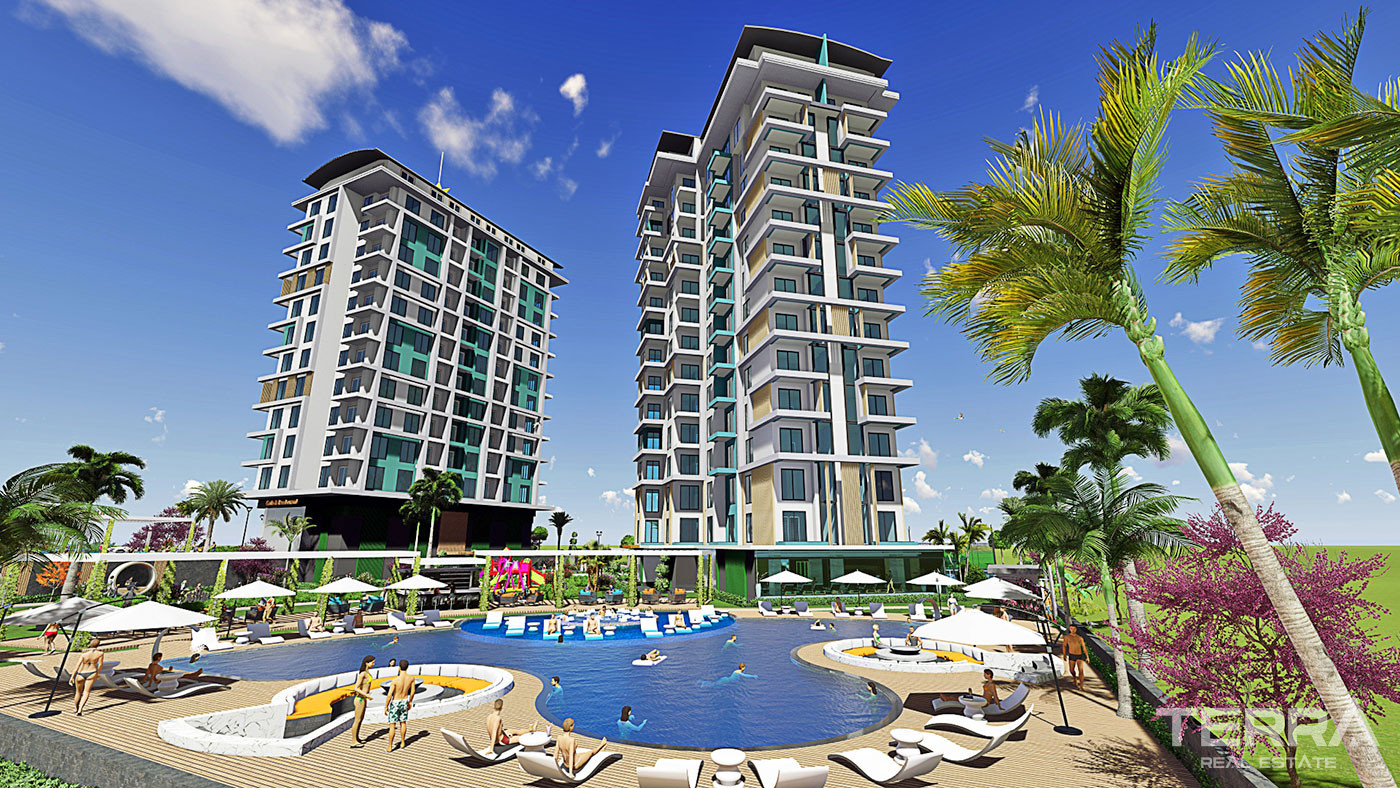 Luxury Sea View Apartments in Modern Complex in Alanya Mahmutlar