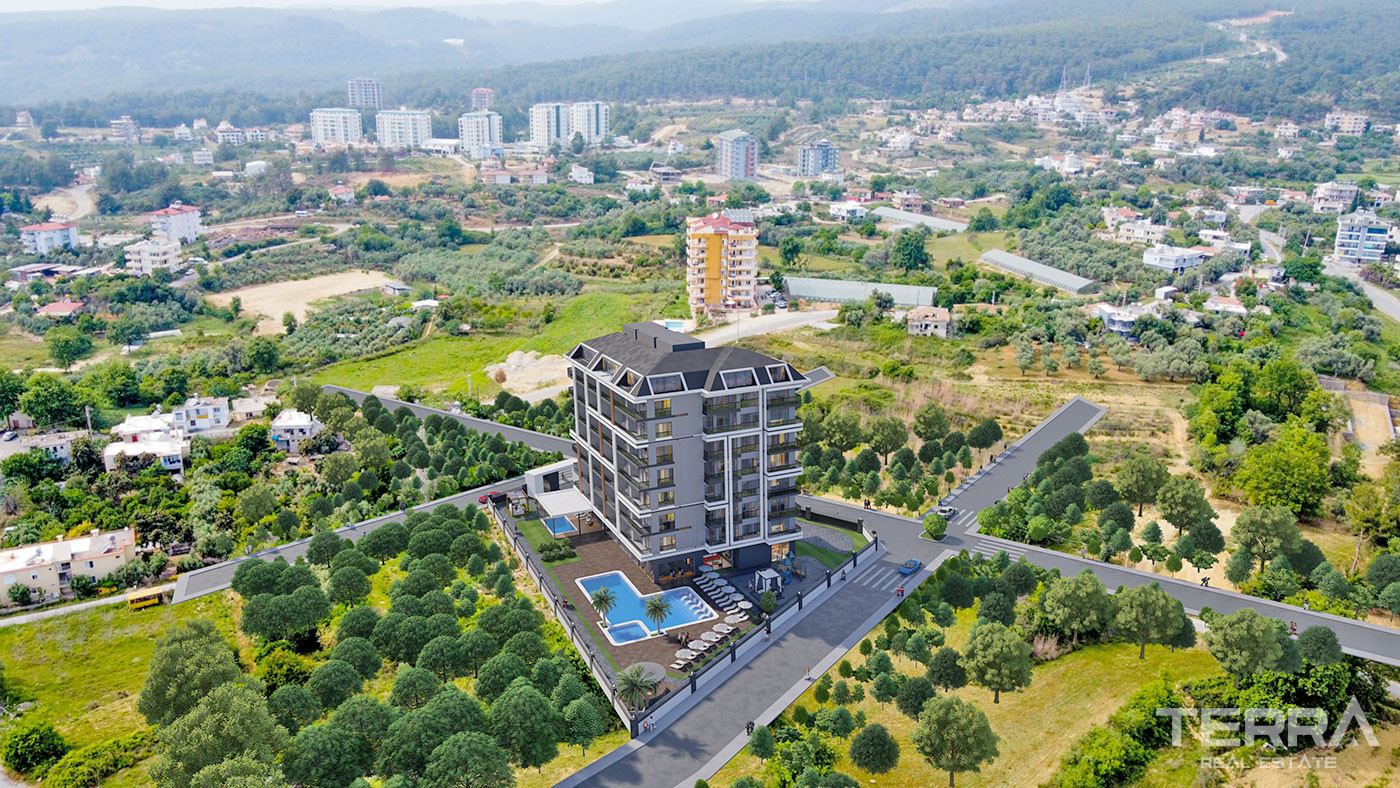 Luxury Apartments with Outdoor and Indoor Pools in Avsallar, Alanya - 54940