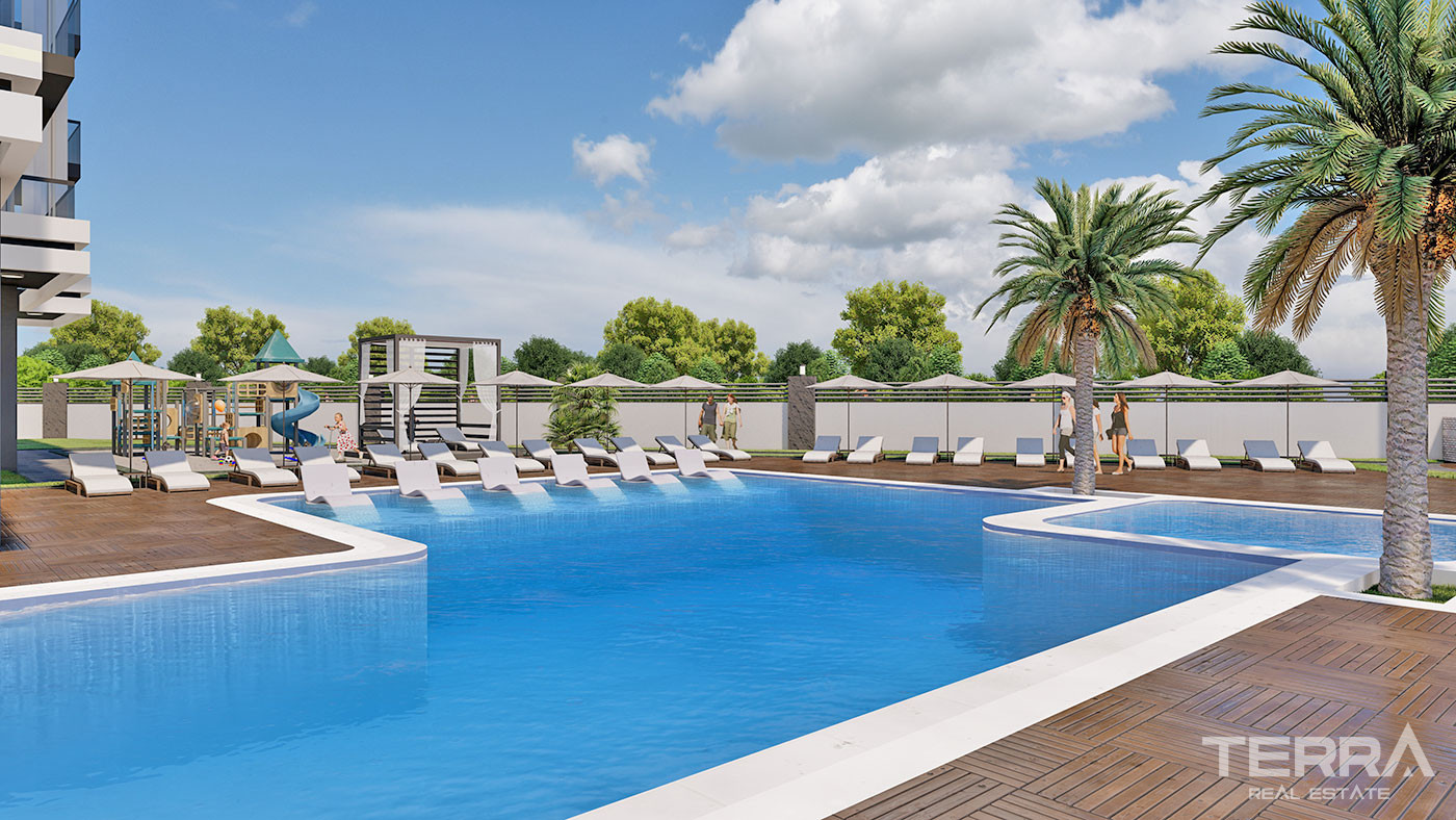 Luxury Apartments with Outdoor and Indoor Pools in Avsallar, Alanya - 54945