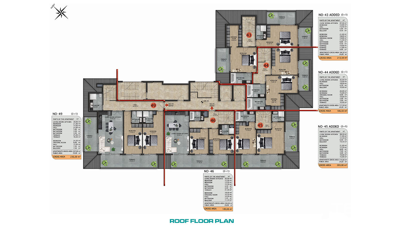 Luxury Apartments with Outdoor and Indoor Pools in Avsallar, Alanya - 54969