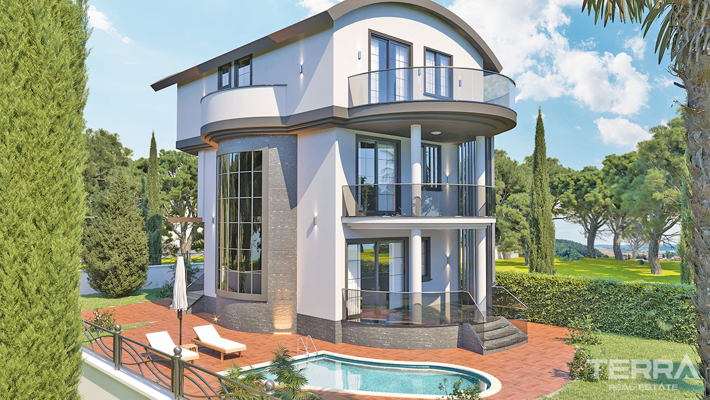 Exclusive 4 - Bed Villas with Private Swimming Pool in Alanya, Konaklı