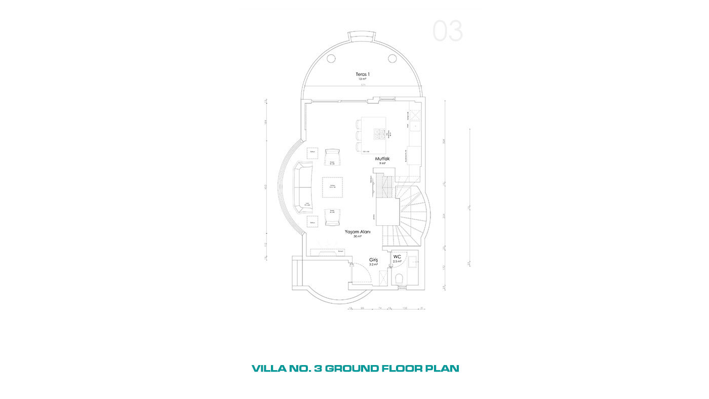 Exclusive 4 - Bed Villas with Private Swimming Pool in Alanya, Konaklı - 69021