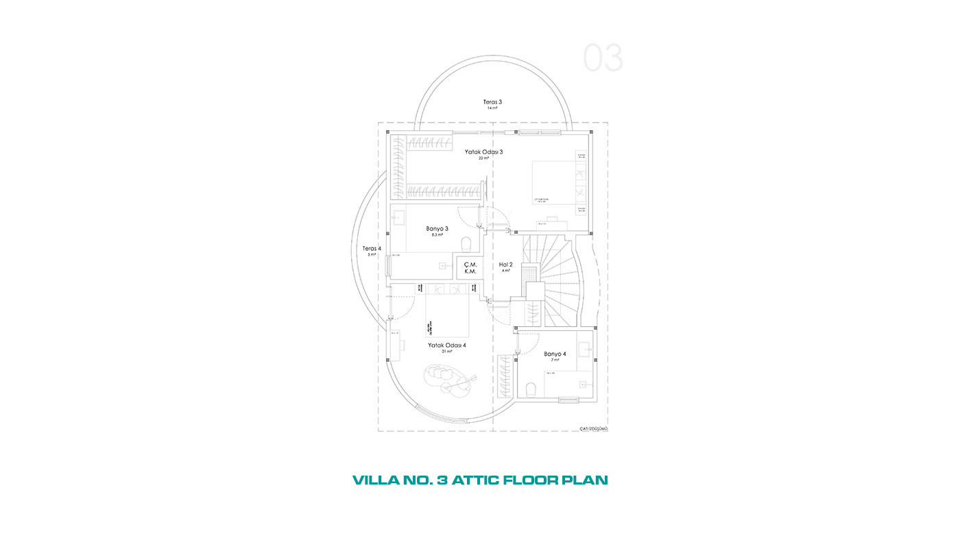 Exclusive 4 - Bed Villas with Private Swimming Pool in Alanya, Konaklı - 69024