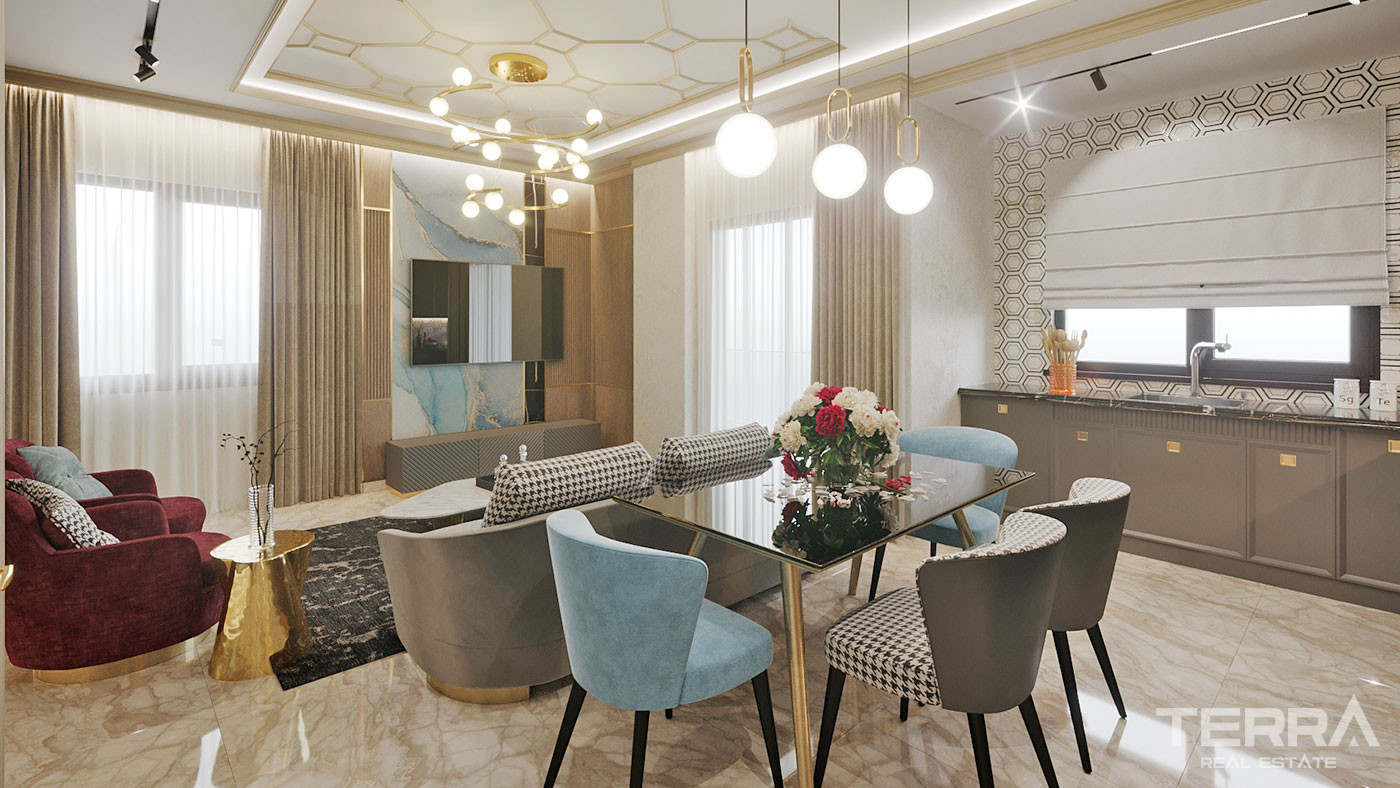 Bargain Apartments with 5-Star Amenities in Alanya, Mahmutlar - 55134