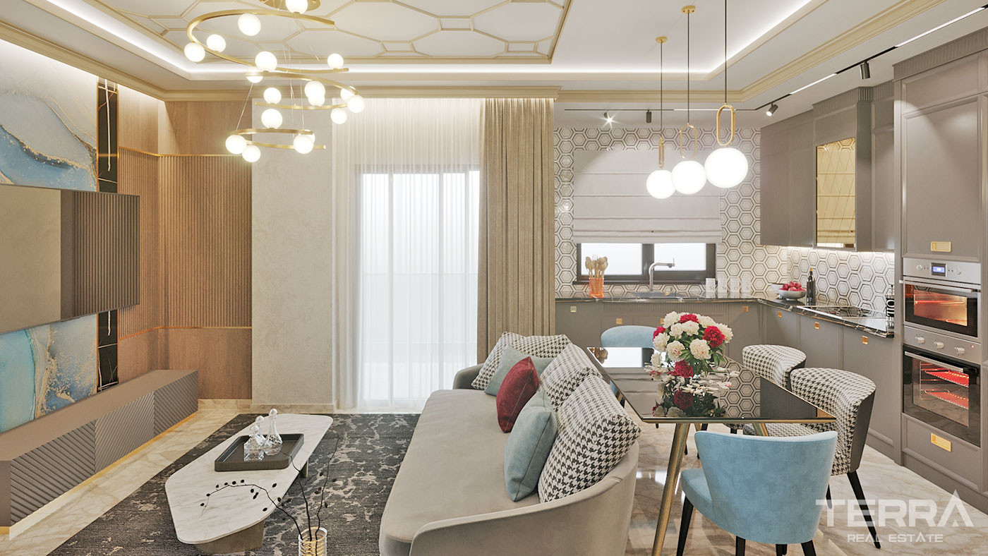 Bargain Apartments with 5-Star Amenities in Alanya, Mahmutlar - 55137