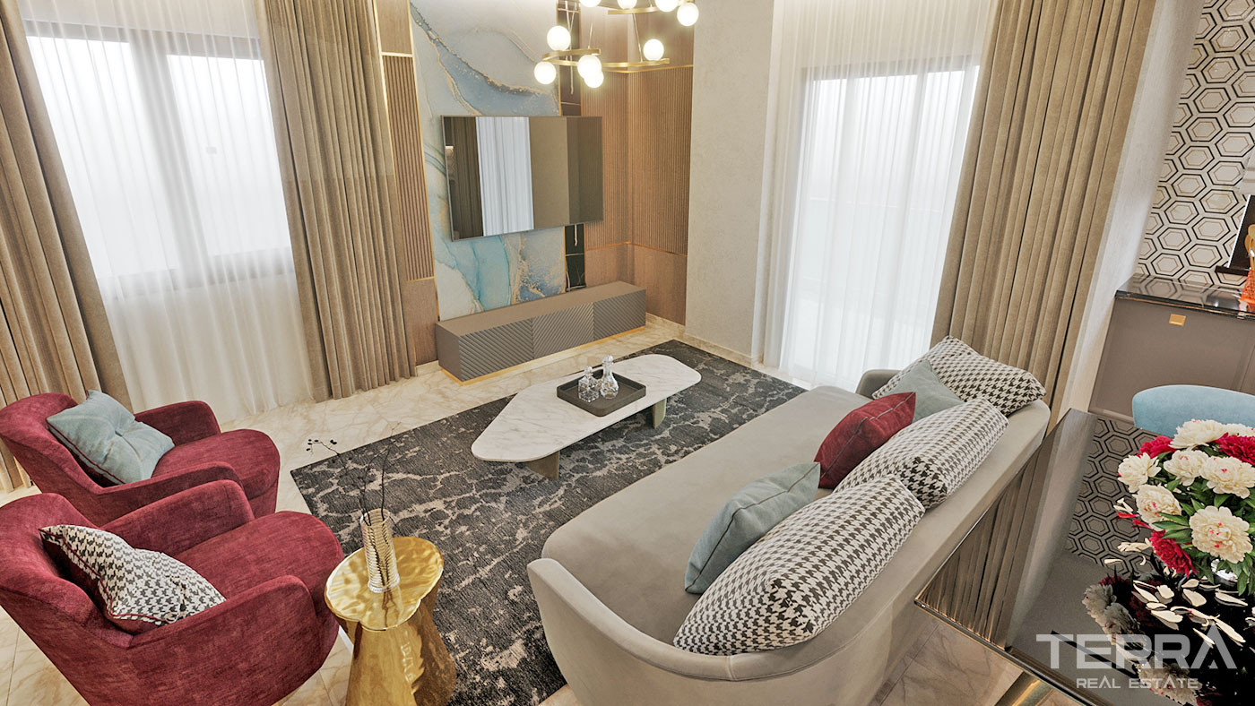 Bargain Apartments with 5-Star Amenities in Alanya, Mahmutlar - 55140