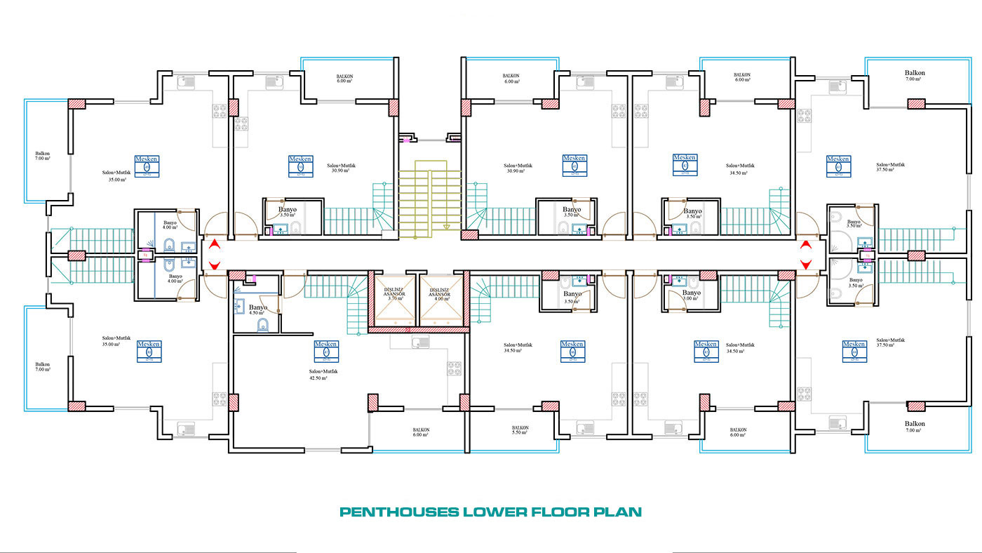 Bargain Apartments with 5-Star Amenities in Alanya, Mahmutlar - 55158