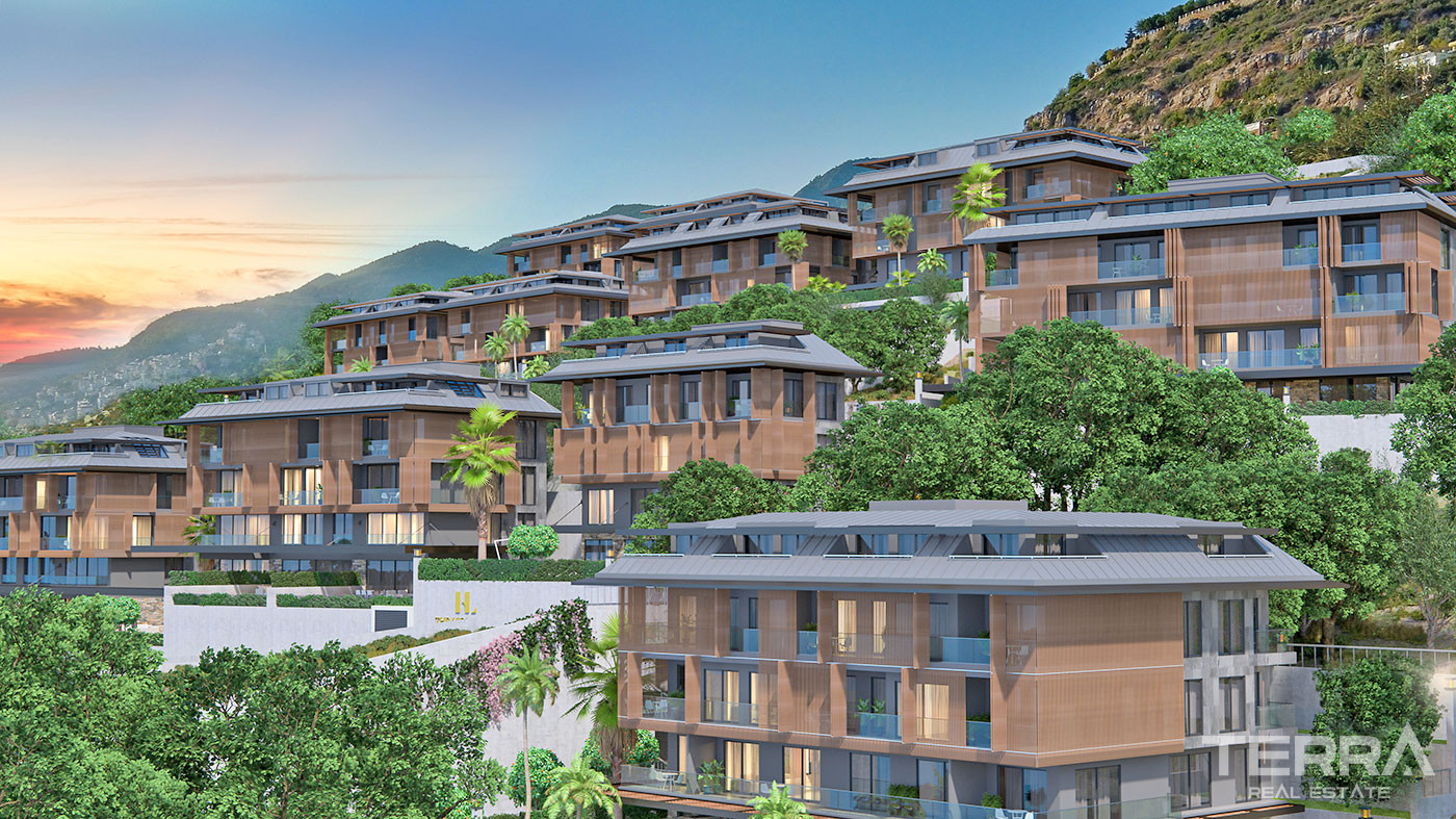 Modern Apartments with Panoramic Sea and Castle View in Alanya - 101288