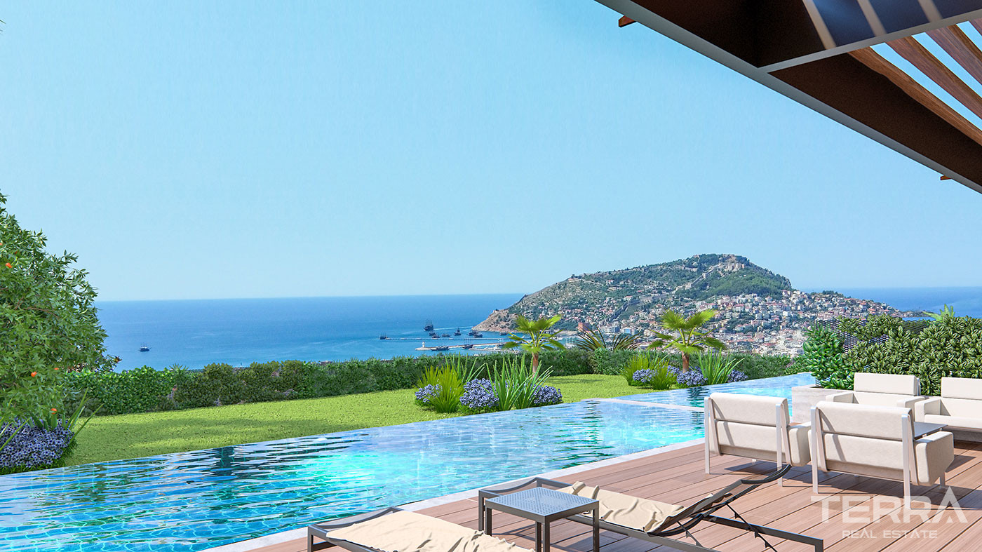 Modern Apartments with Panoramic Sea and Castle View in Alanya - 101295