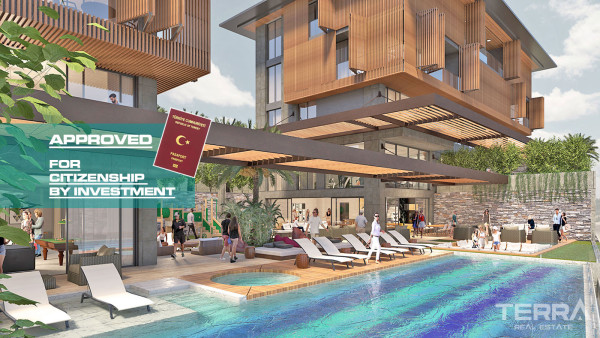 Moderne Lejligheder med Panoramaudsigt over Havet og Slottet i Alanya