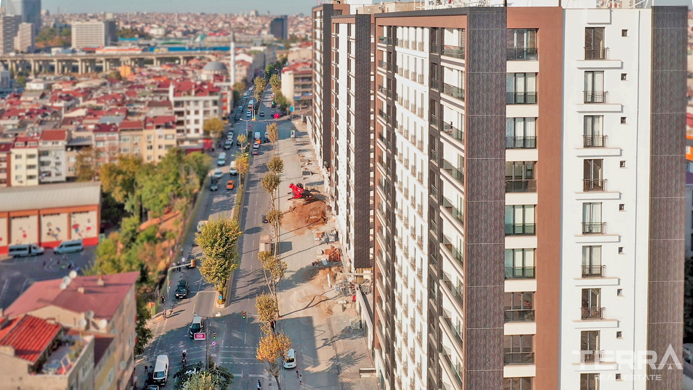 Apartments in Istanbul Bayrampaşa Close to Metro and Connection Links - 55393