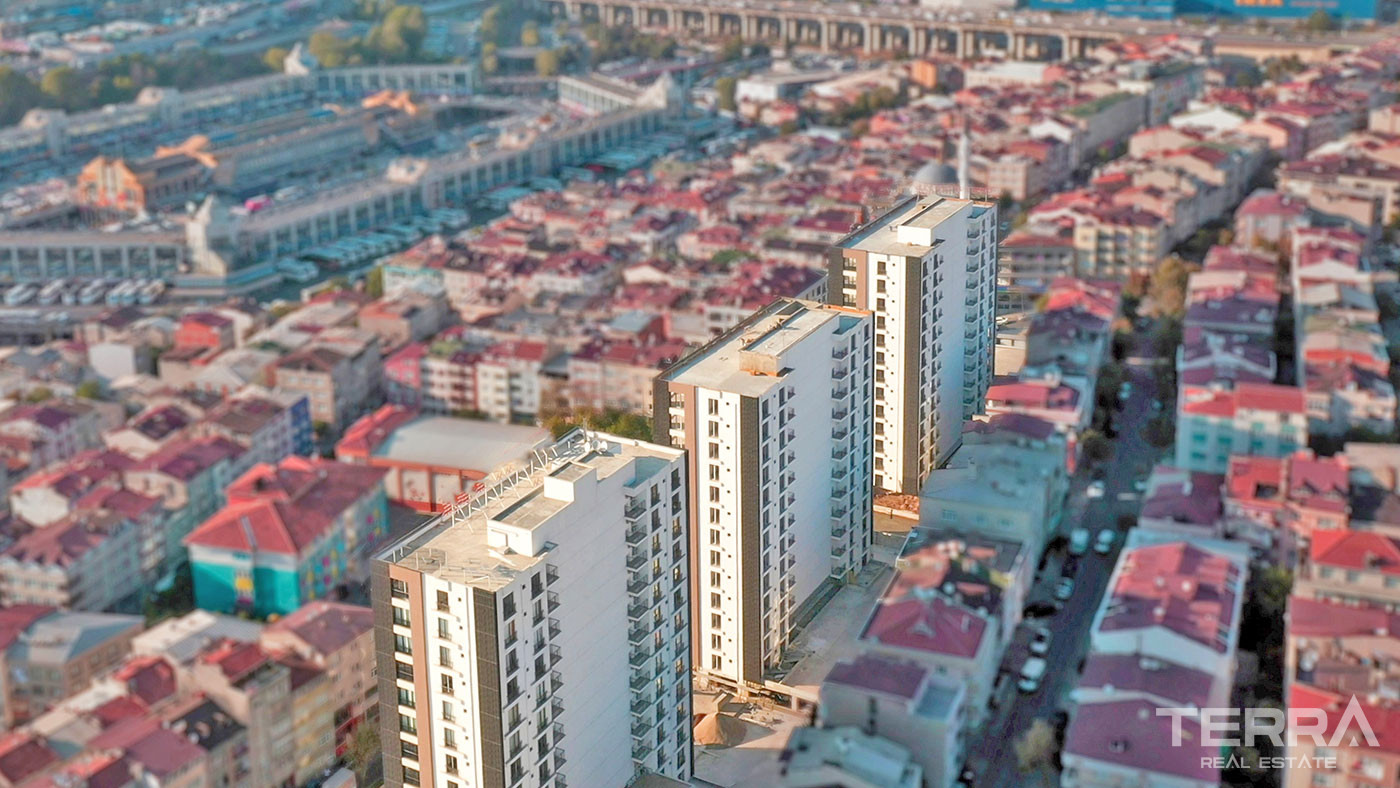 Apartments in Istanbul Bayrampaşa Close to Metro and Connection Links - 55394