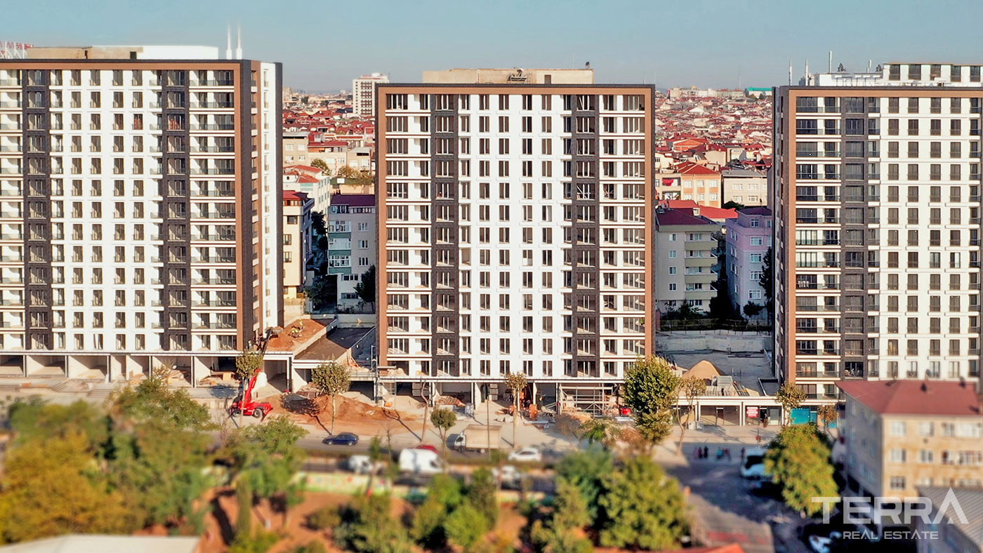Apartments in Istanbul Bayrampaşa Close to Metro and Connection Links - 55401