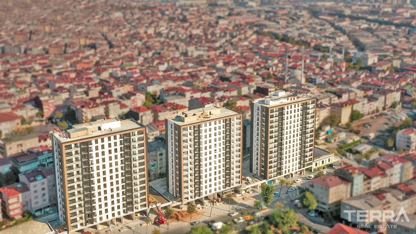 Apartments in Istanbul Bayrampaşa Close to Metro and Connection Links - 55402