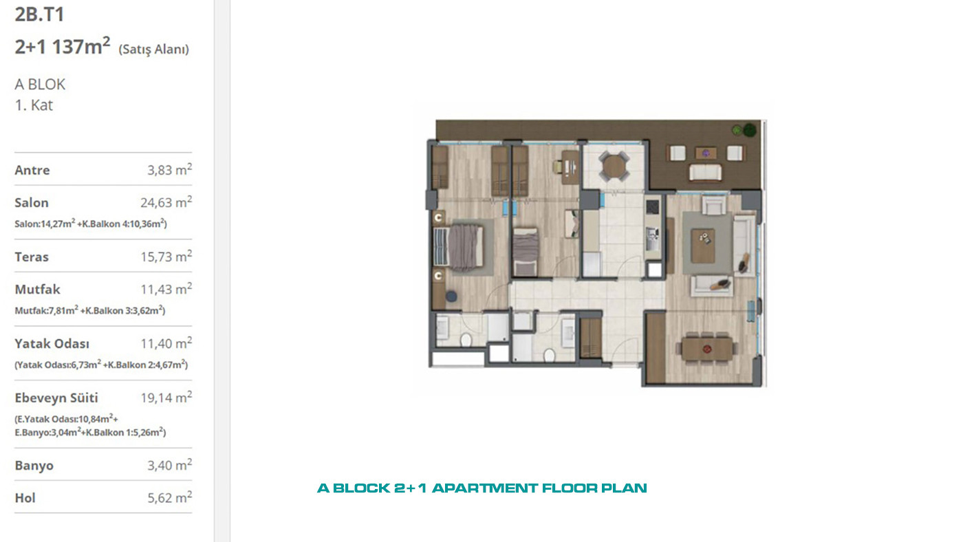 Privileged Apartments with Concierge Service in Istanbul, Kağıthane - 55480