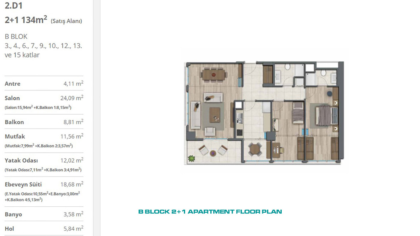 Privileged Apartments with Concierge Service in Istanbul, Kağıthane - 55486