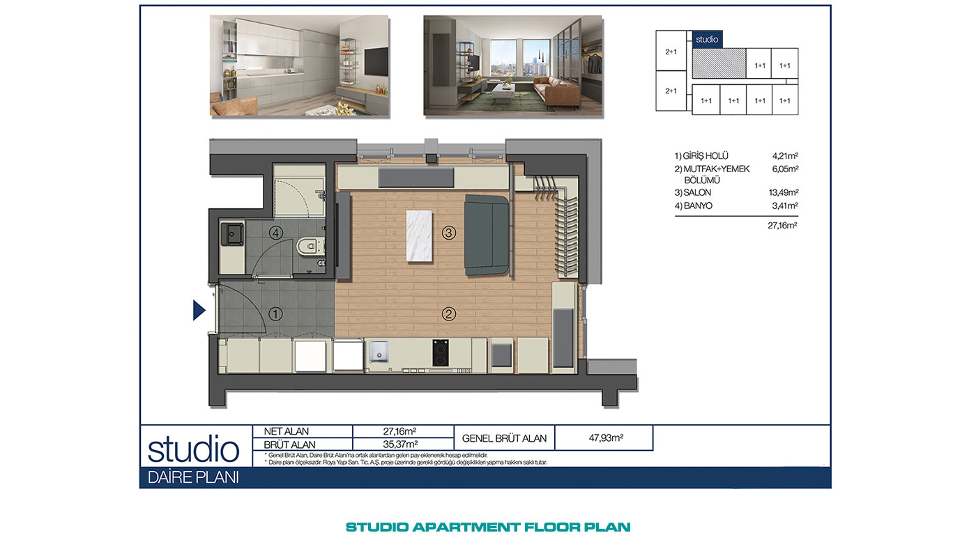 Istanbul Flats in Roya Nova Residence with Hotel Concept in Ümraniye - 55596