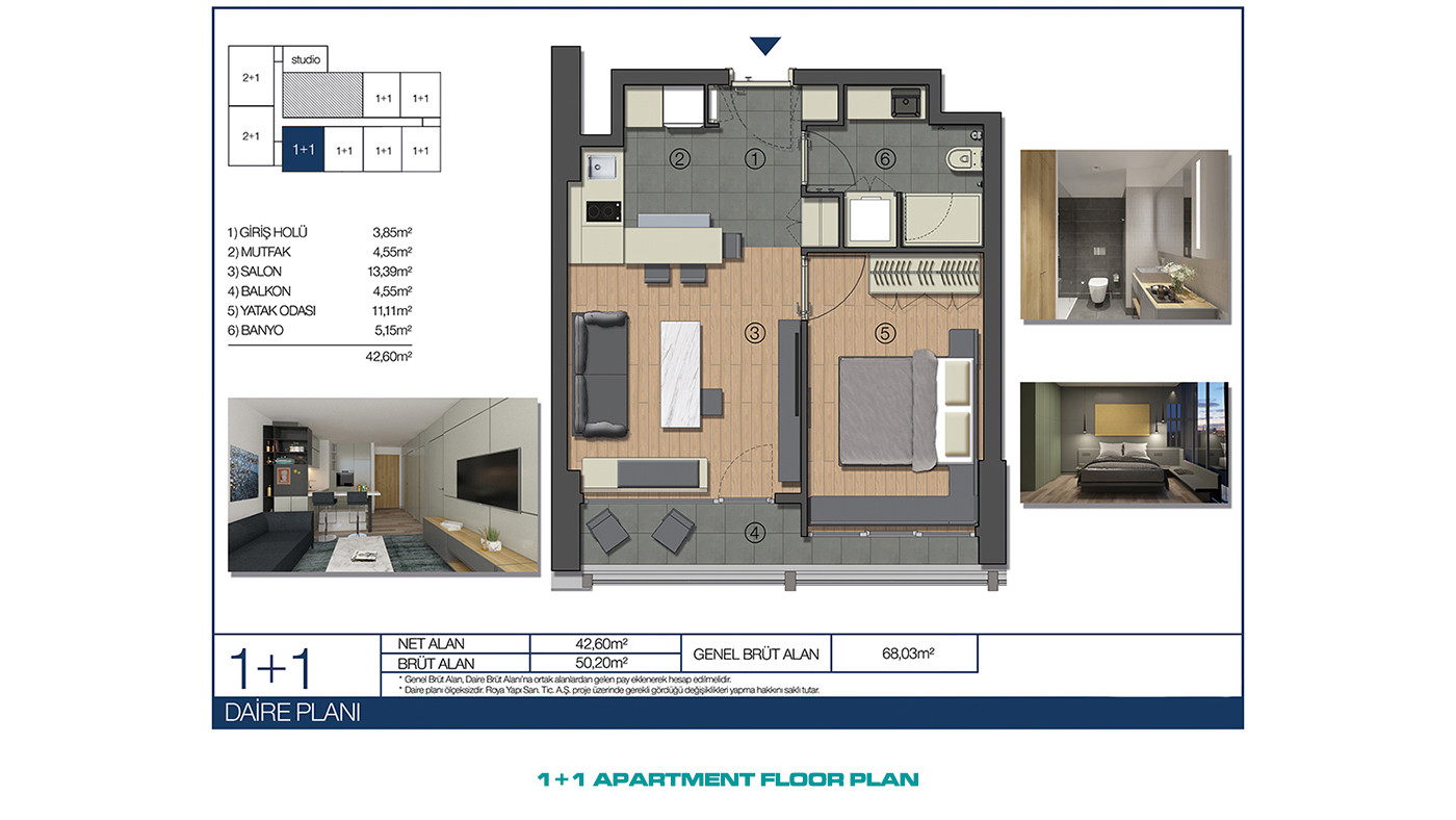 Istanbul Flats in Roya Nova Residence with Hotel Concept in Ümraniye - 55597