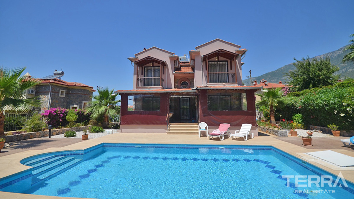 Resale Villa with Private Pool in Fethiye, Ovacık, Ölüdeniz Area