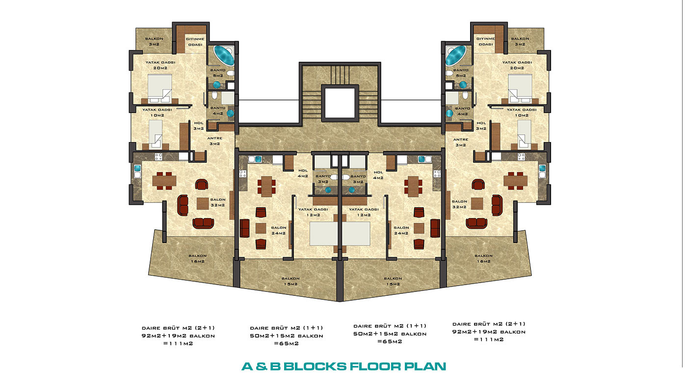 Stylish Luxury Apartments in Central Oba, Alanya – Flower Garden III - 102621