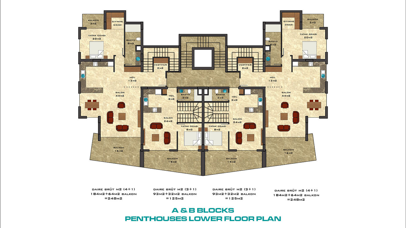 Stylish Luxury Apartments in Central Oba, Alanya – Flower Garden III - 102623