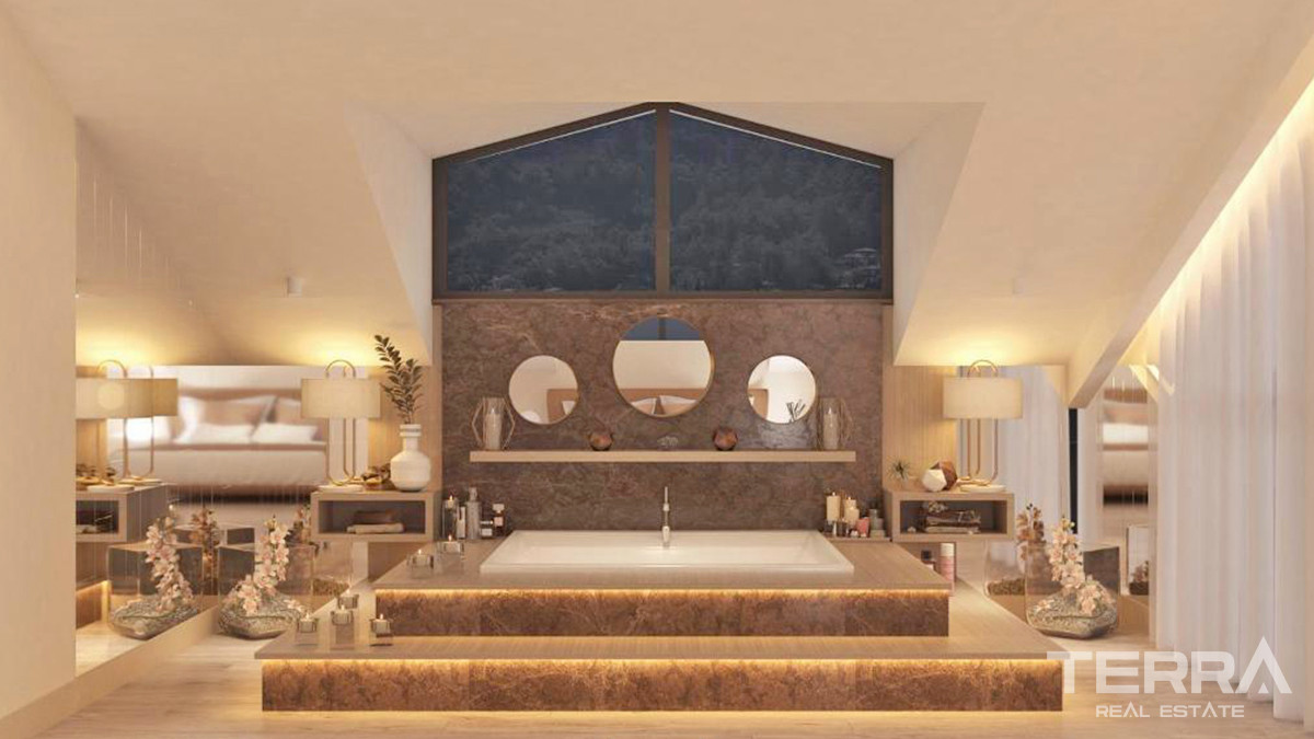 Sea View Villas with Two Swimming Pools and Sauna in Ovacık, Fethiye - 55877