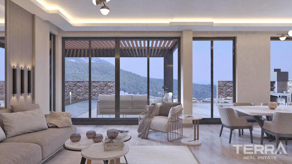 Sea View Villas with Two Swimming Pools and Sauna in Ovacık, Fethiye - 55885
